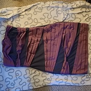 Purple and Navy Misopo Ribbon Dress